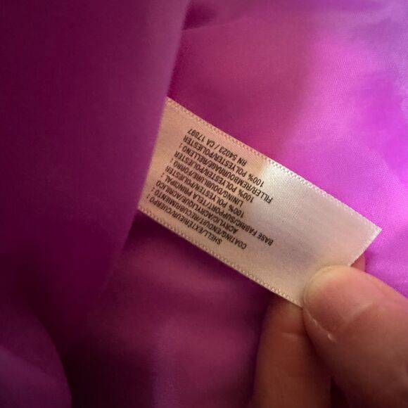 Old Navy Girls XL 16 Puffer Vest Dark Gray Pink Lined Women’s XS-S - Picture 4 of 5